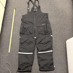 Ice Armor Fishing Bibs Overalls Pants Snow Clam Outerwear Fish XL Black GUC